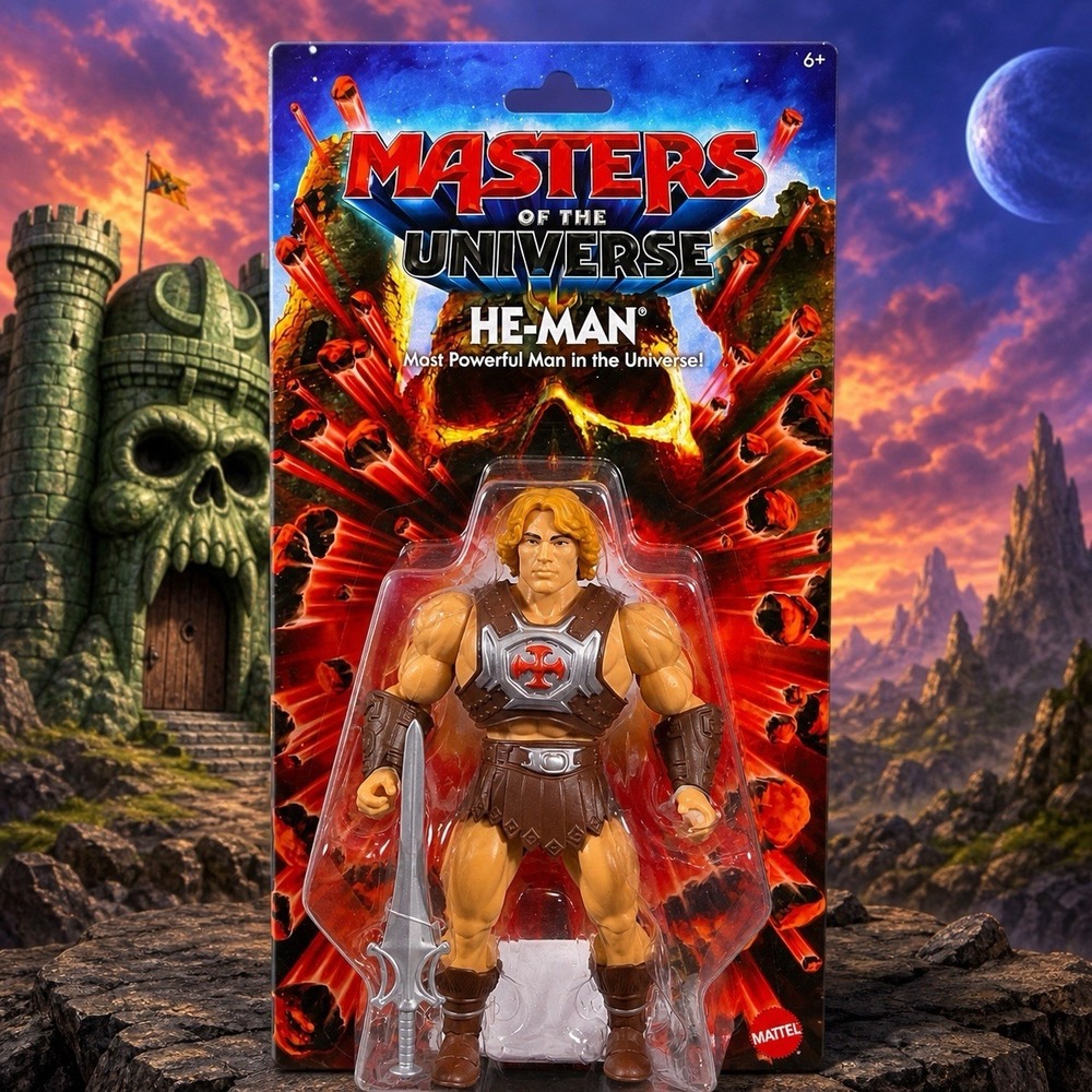 Masters Of The Universe Origins He-Man Action Figure Unpunched Movie New In Hand